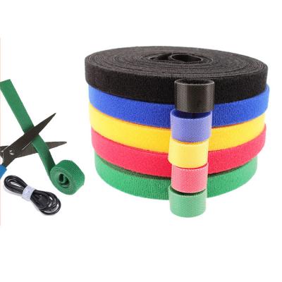 China Yarn Containment New Products And Cheap Elastic Cable Ties Hook And Loop Fastener And Loop Tape Strap for sale