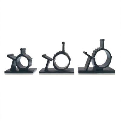 China Plastic Wholesale Low Price Self Adhesive Seat Wire Fixing Seat Backed Fixed Clamps for sale