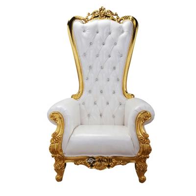 China Modern Events Furniture Stage Throne Royal Wedding Sofa Chair For Bride And Groom for sale