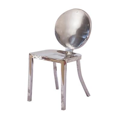 China Dining chair round back stainless steel kong dining chair for restaurant for sale