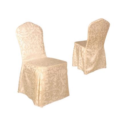 China Durable Wholesale Cheap Wedding Decoration Jacquard Chair Cover For Hotel Lobby for sale