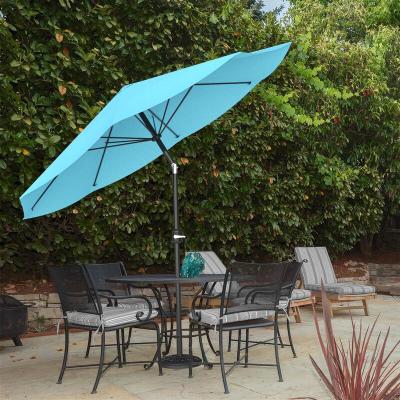 China With Angel Adjustable Tilt Outdoor Backyard Leisure 9' Medium Pole Market Sunshade Umbrella, with Tilt and Crank for sale