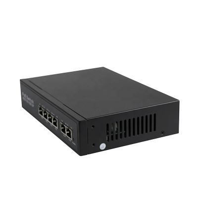 China SFP Fiber Optic Gigabit 4 Port Switch PoE Gigabit CCTV Network for sale