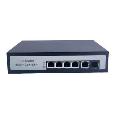 China 60W POE Fiber Switch 4 Ports 100 / 1000M POE 2 Ports 1000M SFP for sale