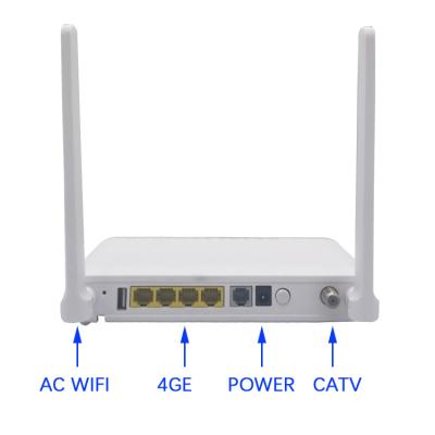 China OEM ZTE F673v FTTH GPON ONU 4GE 1TEL 2.4G / 5G AC Wifi FTTH ONU ONT for sale