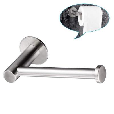 China Modern Modern Bathroom Wall Mounted 304 Stainless Steel Self Adhesive Toilet Paper Holder for sale