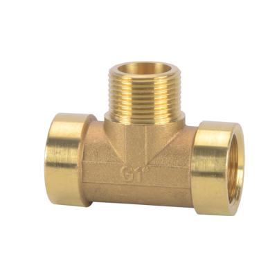 China Hydraulic Water Parts Male Female Brass Pipe Fittings Tee for sale