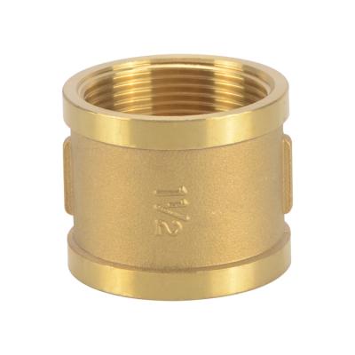 China Brass Female Water Wire Coupling Brass Socket Equal Band Ferrule Connector for sale