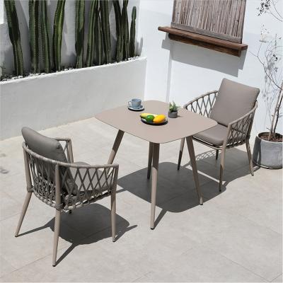 China High Quality Outdoor Modern Furniture Modern Teak Garden Rattan Dining Table Wood Table for sale