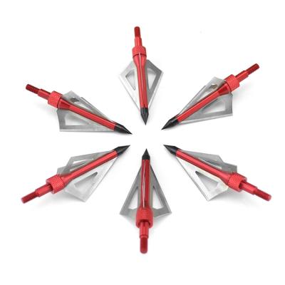 China Hunting Ready To Ship 3pc Packed Hunting Fixed Archery 3 Blade 100 Grain Broadheads for sale