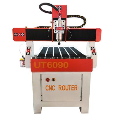 China Shops High Spindle Wood Building Material Z Router Mini CNC 6090 With 2.2kw Spindle for sale