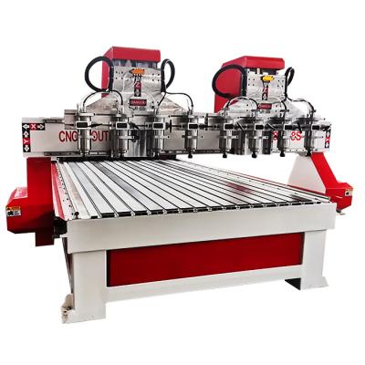 China 4 Trays 6 Or 8 Axis Garment Programmable Multi Axis CNC Milling Machine CNC Router For Wood Engraving for sale