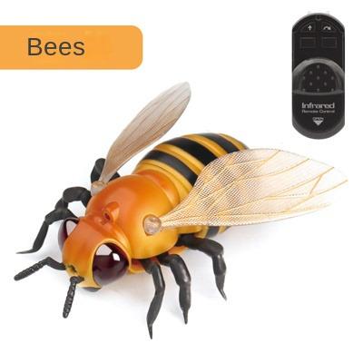 China Mini Animal Model Children's Day Gifts 2023 New Design RC Simulation Bee Radio Control Animal Bee Toy RC Infrared Flying Bee for sale