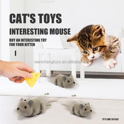 China Cartoon Cat Toy Pet Toy Obstacle Avoidance Stored Infrared Remote Control Intelligent Sensing Mouse for sale