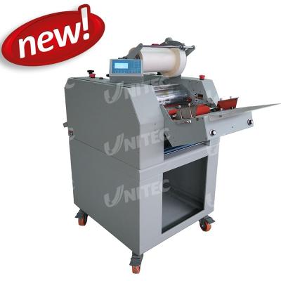 China Pneumatic One Sided Laminator Film Lamination Machine With Separator SH-380AF Automatic Feeding for sale