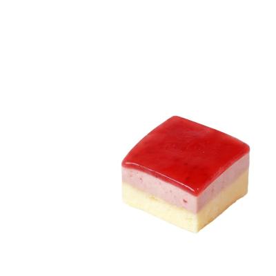 China Normal Strawberry cube mousse cake Animal Cream Dessert Birthday Party Cafe for sale