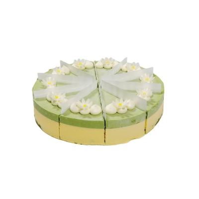 China Normal Mango matcha mousse cake 8 inches Animal Cream Dessert Birthday Party Cafe for sale