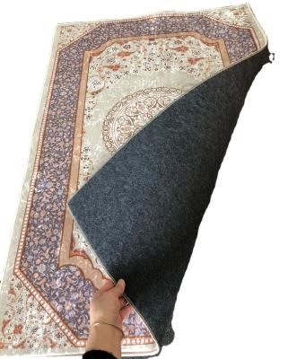 China Non-slip printing sejadah prayer rug custom portable islamic prayer blanket with anti-skid bottom for sale