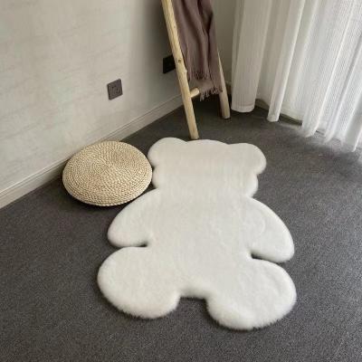 China Non-slip Super Soft Modern Bedroom Carpet Living Room Rug Blanket Bear Floor Mats Decor Blankets Kids Mat for sale