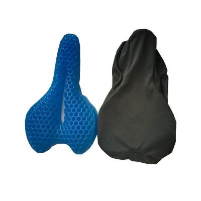 China Waterproof Silicone 3D Gel Bike Bicycle Saddle Cushion Universal Bike Upright Seat for sale