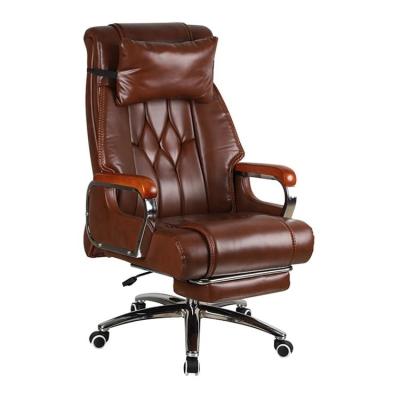 China (Size) Good Manufacturer Ergonomic Leather Executive Adjustable Office Chair for Home Office for sale