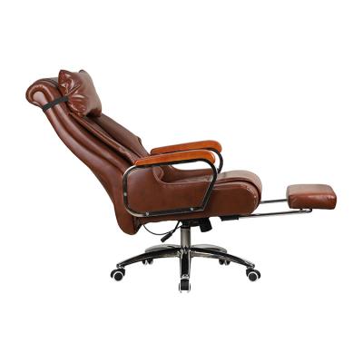 China New Style Boss Adjustable (Height) Office Leather Executive Revolving Chair With Headrest for sale