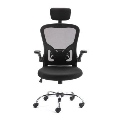 China Adjustable (Height) Cheap Selling Executive Ergonomic Office High Back Mesh Chairs With Headrest for sale