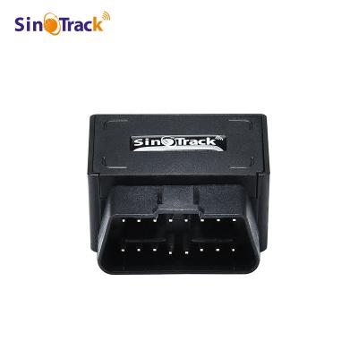 China GSM/GPRS 850/900/1800/1900MHz SinoTrack ST-902 OBD vehicle port no wire OBD GPS tracker plug and play for sale