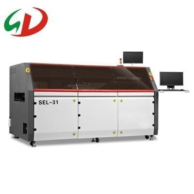 China Double Head Spray Selective Wave Soldering Machine PCB Plate Fixed Full PC Control for sale