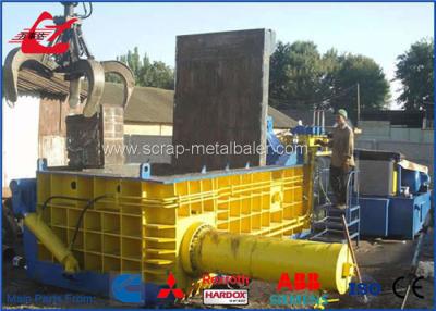 China Scrap Car Body Metal Scrap Baling Machine , 74kW Motor Steel Baler Machines for sale