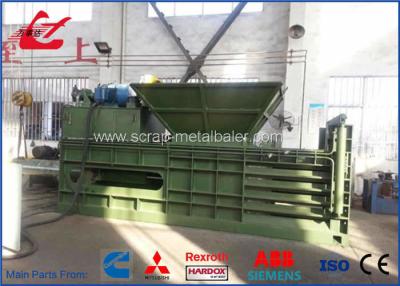 China Horizontal Automatic Tie Waste Paper Baler With Conveyor Feeding , Bale Size 1100x1100mm for sale