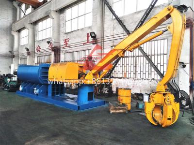 China WANSHIDA Scrap Metal Baler With Feeding Grapple For Mixed Scrap Aluminum Metal for sale