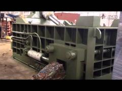 Hydraulic Scrap Metal Baler Machine Press Push Out Style Powerful Force