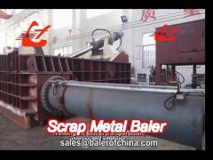 steel shavings scrap metal baler with hopper cummins diesel engine power supply