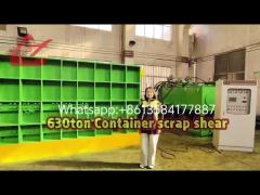 WANSHIDA 630ton Scrap container shear for scrap metal