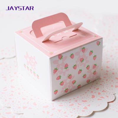 China Hot Selling Recycled Materials Cake Box Cardboard Packaging Food Package Christmas Gift for sale