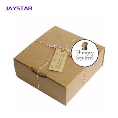 China Customized Recyclable Design Food Kraft Paper Kraft Box , Recycled Brown Kraft Paper Box Packaging for sale