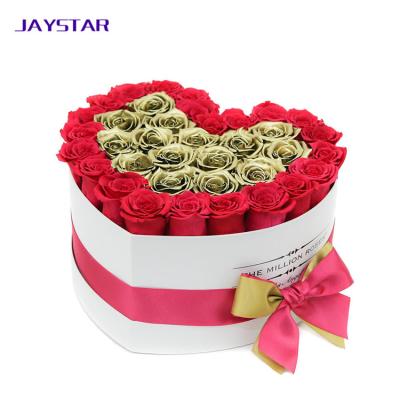 China 2019 Unique Design Heart Shape Cardboard Recyclable Paper Boxes For Flowers for sale