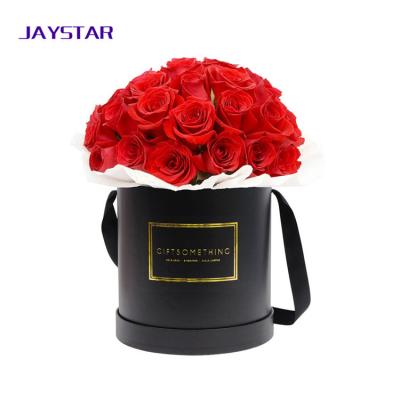 China Popular Recycled Materials Container Round Shape Paper Rose Packaging Cardboard Box For Flower for sale