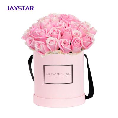 China Handmade Chic Flower Arrangement Paper Box With Lid Bucket Florist Bouquet Boxes for sale