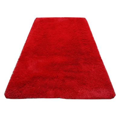 China Cheap Price Blanket Plain Color Fluffy Shaggy Area Rug Non Slip for sale