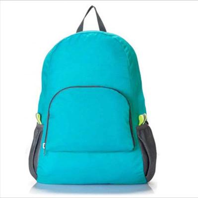 China Wholesale Anti-theft Waterproof Foldable Backpack Logo Lightweight Nylon Laptop Backpack Shopping Backpack Custom Outdoor Hike Bag for sale