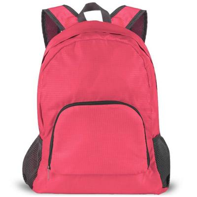 China Logo 30 Low Moq Low Moq Packable Daypack Nylon Lightweight Foldable Backpack Waterproof School Anti-theft Custom Promotional Backpack for sale