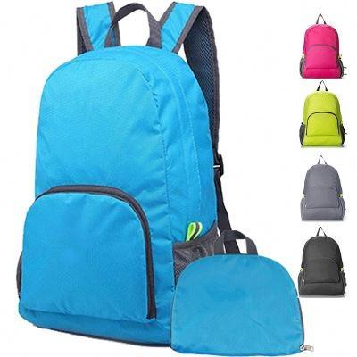 China Small Quantities Cheaper Waterproof Anti-theft Can Custom Logo Shopping Backpack Bag Women Lightweight Nylon Daypack Foldable for sale