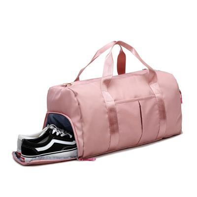 China Solid Color Waterproof Gym Bag With Shoe Compartment Tote Other Sport Duffel Bag for sale