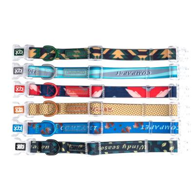 China Quick Release Soft Durable Waterproof PVC Dog Collars Pampers Pet Collars Custom Pattern Small Animal Outdoor Collars for sale