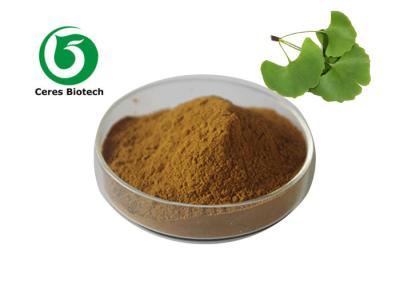 China Het verminderen van Van het het Uittrekselpoeder van Bloeddrukginkgo Biloba Flavone 24% Lactones 6% Te koop