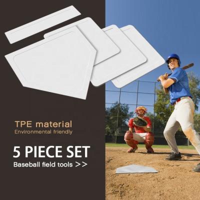 China Custom Cheap Price Baseball Sports Training OEM Marble Base Plate Pitcher Board Rubber Base Set Plate Pitcher Board For Sale for sale