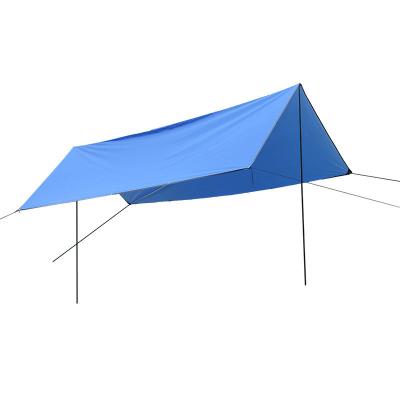 China OEM Wholesale Printed Outdoor Waterproof Tarps Camping Sun Ultralight Shelter Outdoor Portable Tent BBQ Tarp Entertainment Shelter for sale