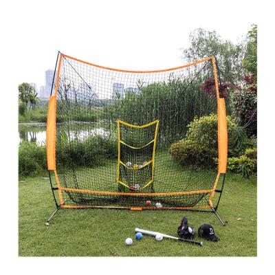 China Full Size Steel Tube Baseball / Softball Hitting The Net In Red And Orange With Strike Zone for sale